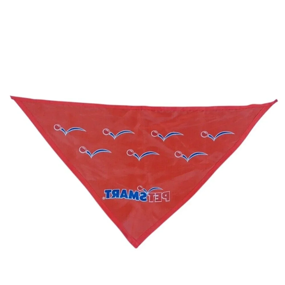 Pet Smart Small Dog Scarf Red Decreative Grafted 20'x20' Triangle Wearable Scaft